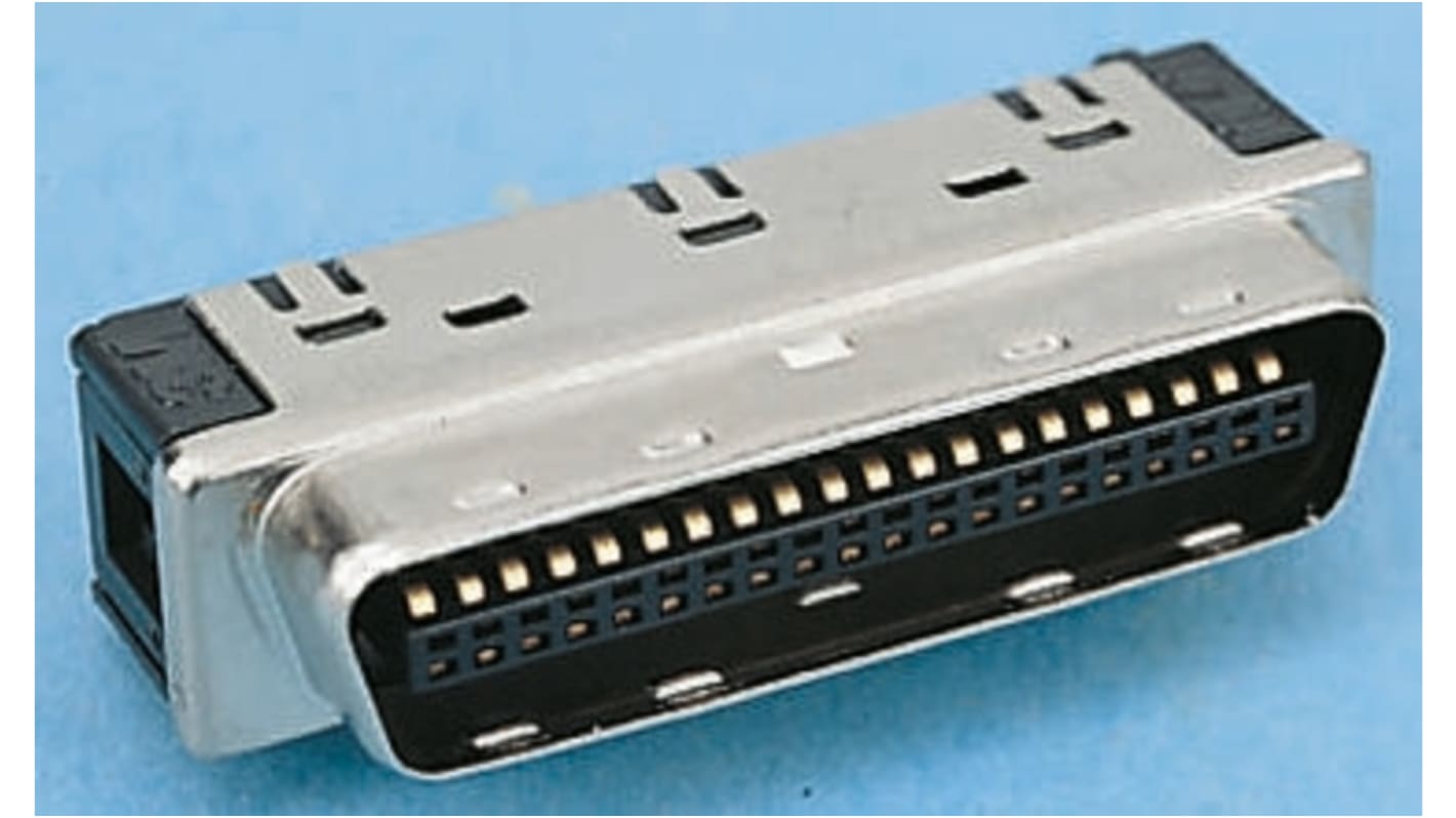 3M 101 40 Way Cable Mount D-sub Connector Plug, 1.27mm Pitch