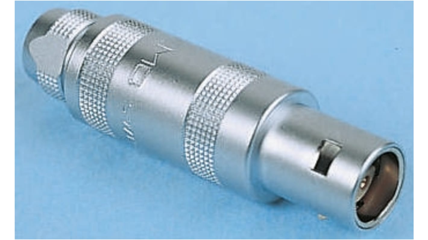 Lemo Circular Connector, 6 Contacts, Cable Mount, Plug, Male, IP50, 2S Series