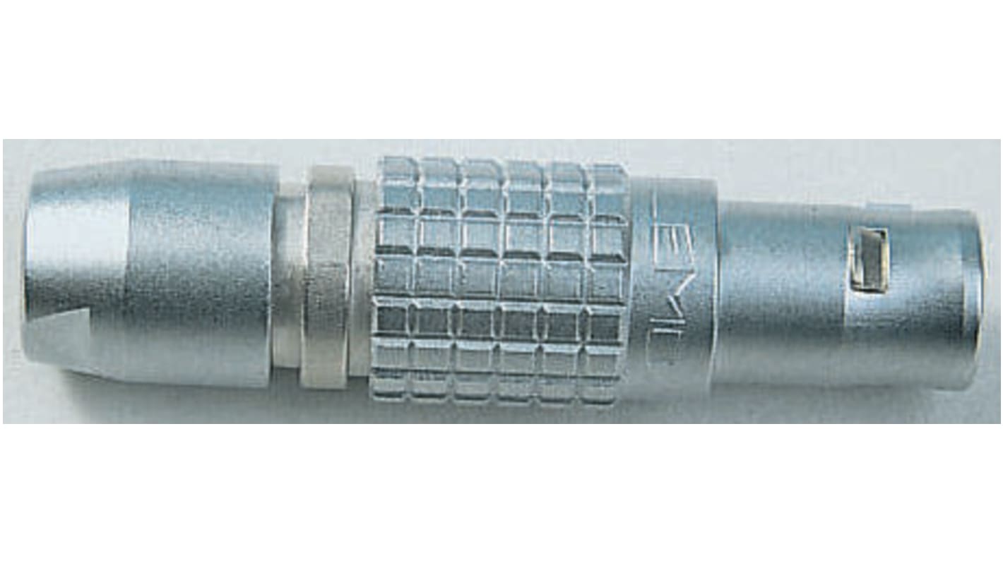 LEMO Circular Connector, 3 Contacts, Cable Mount, Plug, Male, IP50, 1B Series