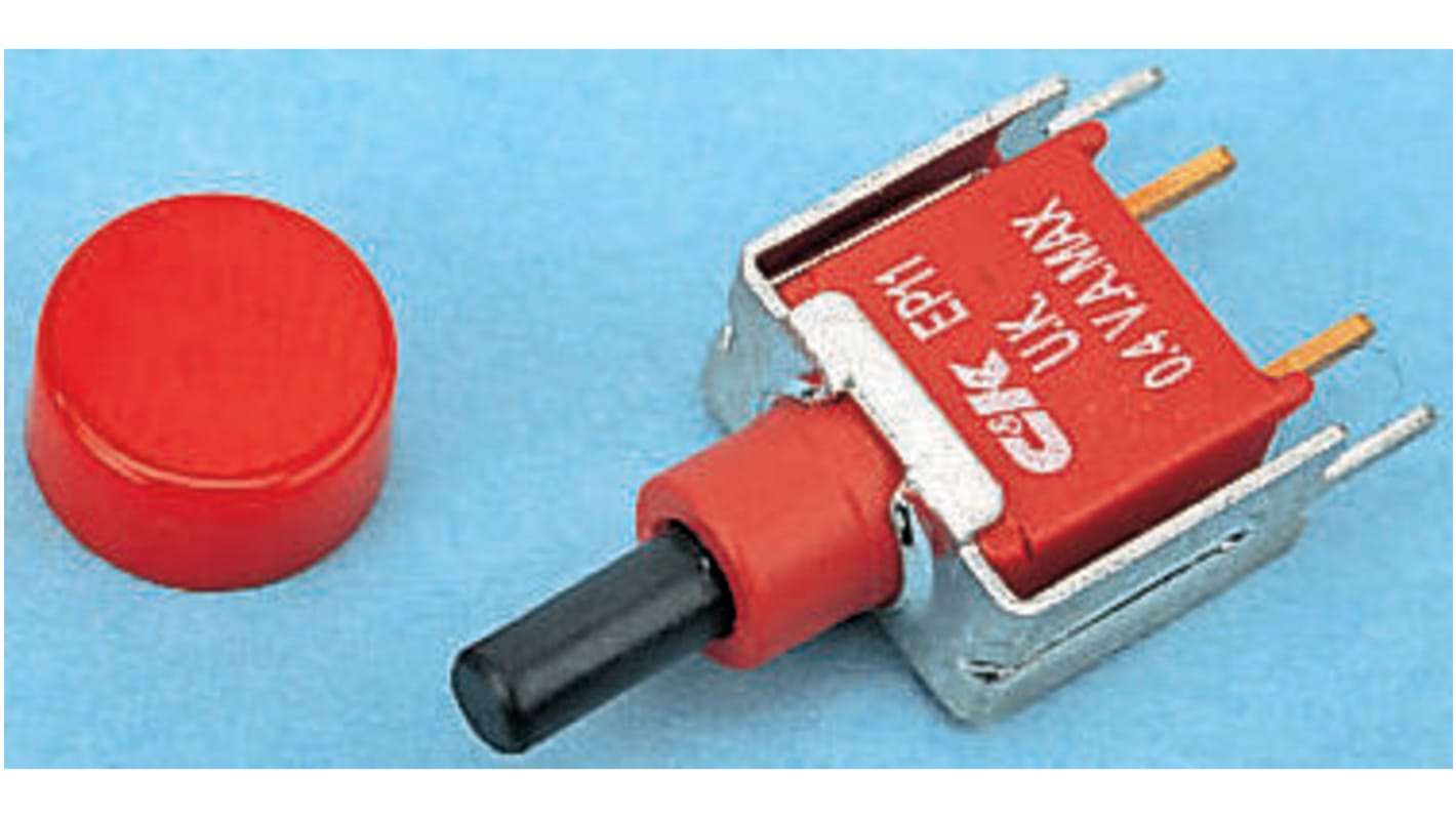 C & K Miniature Push Button Switch, Momentary, PCB, SPDT
