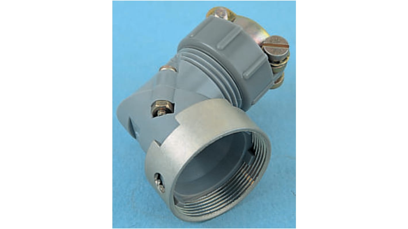 Souriau Sunbank by Eaton, 840Size 3 Angled, Straight Circular Connector Backshell, For Use With 840 Series