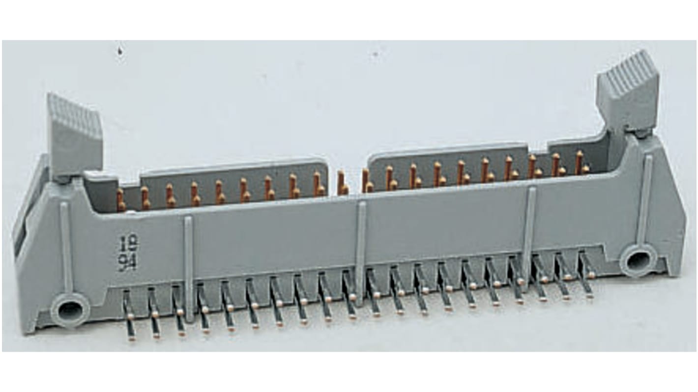 3M 3000 Series Right Angle Through Hole PCB Header, 64 Contact(s), 2.54mm Pitch, 2 Row(s), Shrouded
