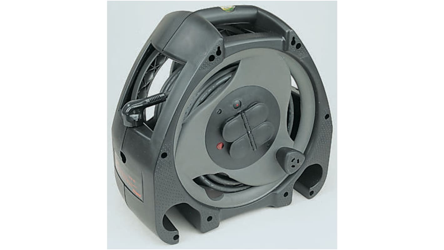 Enrollacable Legrand, long. cable 25m, 4 tomas Tipo E - francés, 230 V, 16A, IP44
