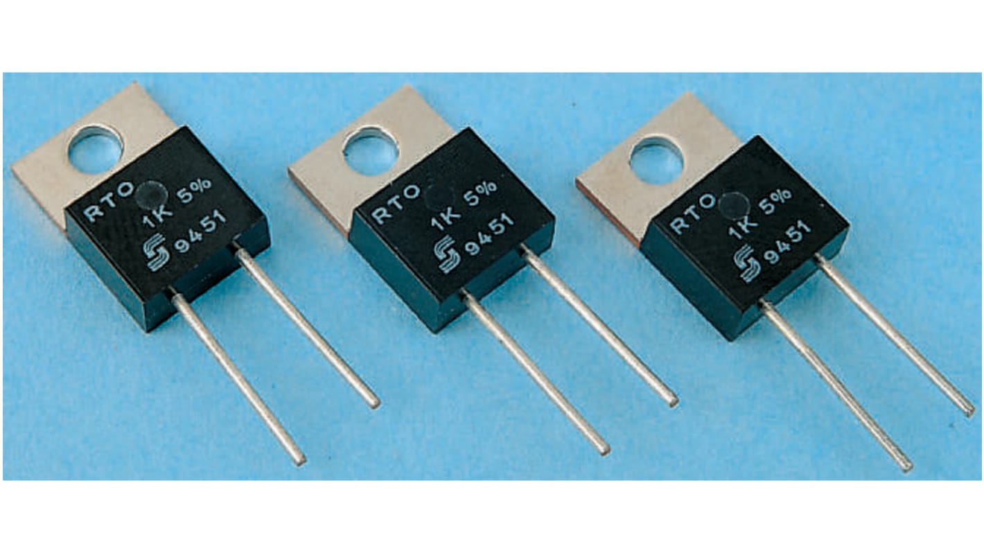 Vishay 厚膜电阻, 15Ω, 50W, ±5%容差, ±150ppm/°C, TO-220, RTO 50系列