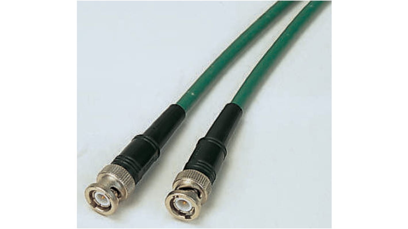 Radiall Male BNC to Male BNC Coaxial Cable, 500mm, KX6A Coaxial, Terminated