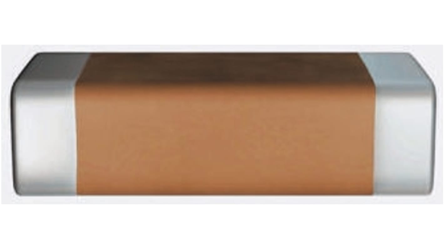 AVX X7R贴片MLCC, 10nF, 0603 (1608M), 25V 直流, ±10%容差, 最高+125°C, Standard系列