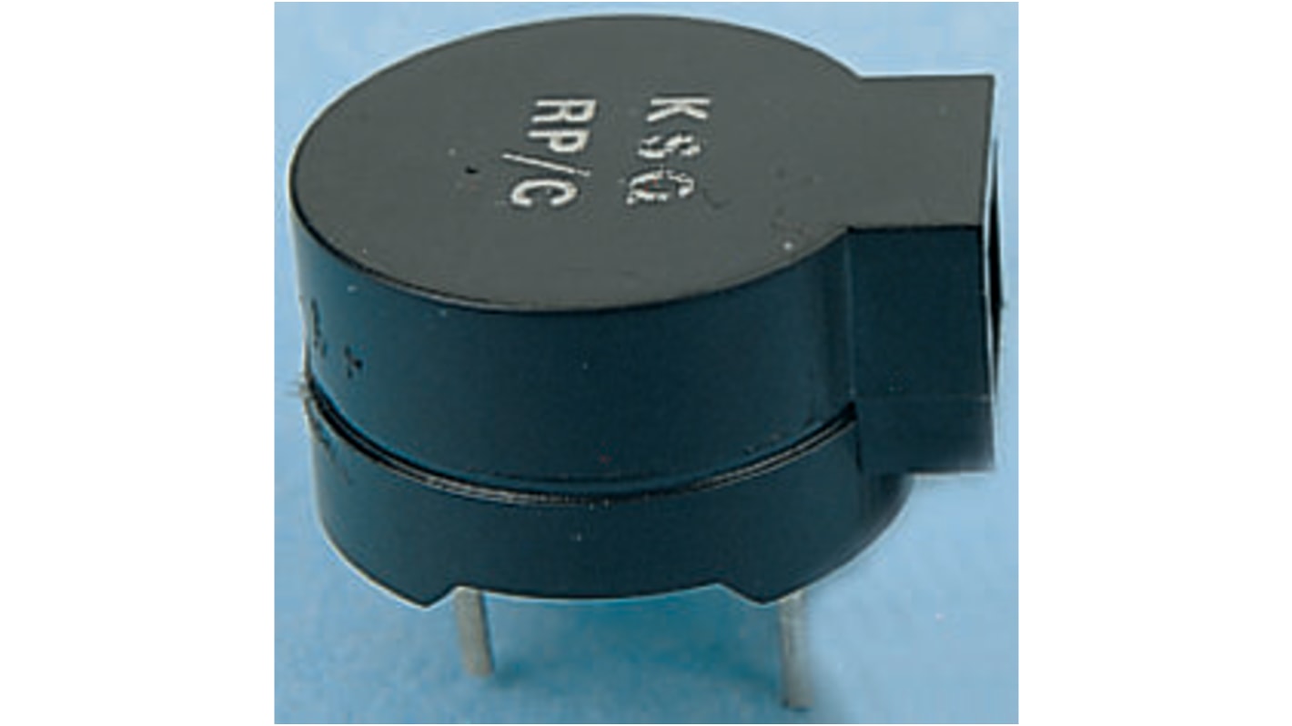 Kingstate 80dB Through Hole Magnetic Buzzer Component, 12 (Dia.) x 7.5mm, 1V Min, 2V Max