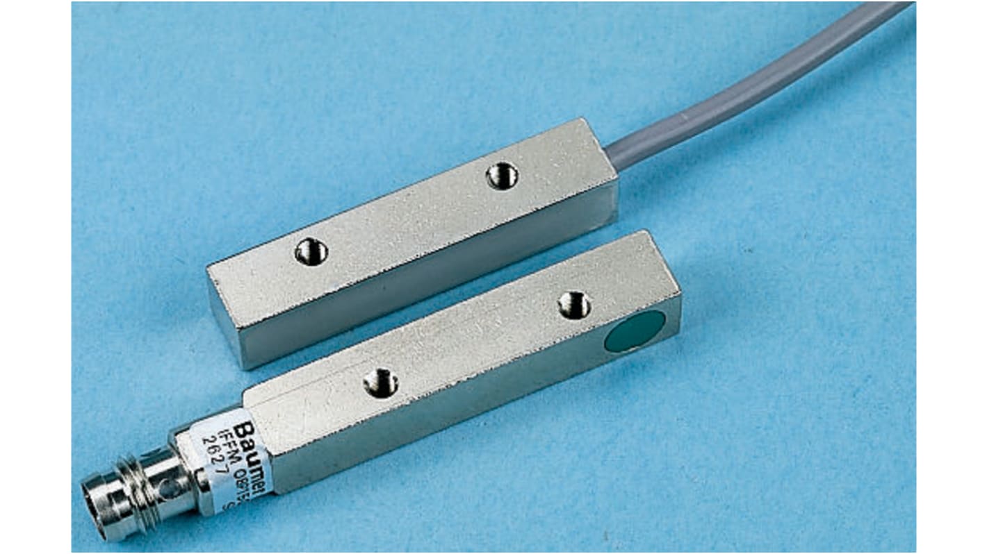 Baumer Inductive Block Proximity Sensor, 2 mm Detection, PNP NO, 10 → 30 V dc