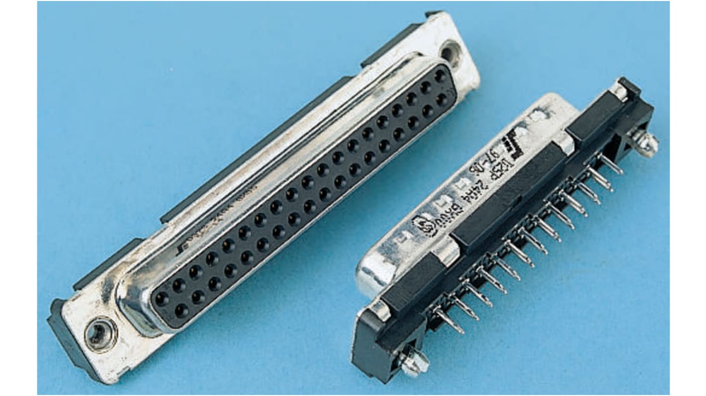 Amphenol Communications Solutions Delta D 25 Way Through Hole D-sub Connector Socket, 2.76mm Pitch, with 4-40 UNC