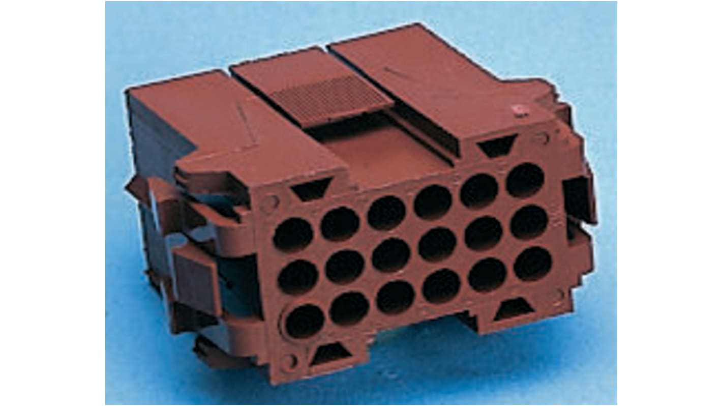 TE Connectivity, Metrimate Male Connector Housing, 5.08mm Pitch, 12 Way, 4 Row