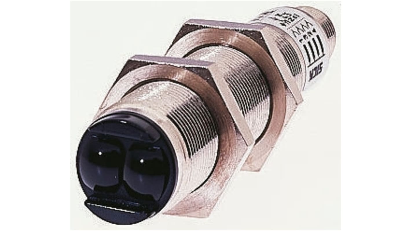 Rs-Online Sensore fotoelettrico Cilindrico SICK a diffusione rilevamento 105 mm uscita NPN/PNP