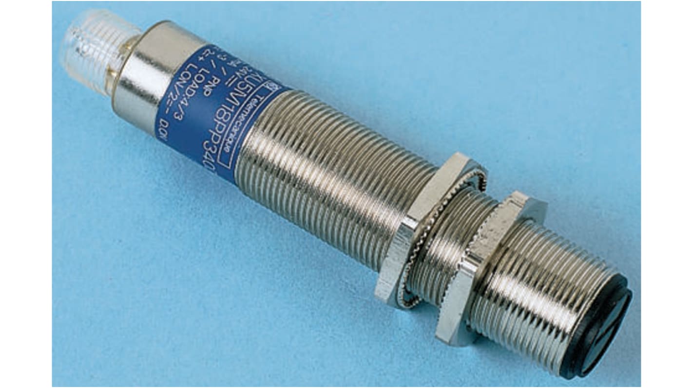 Telemecanique Sensors Diffuse Photoelectric Sensor, Barrel Sensor, 120 mm Detection Range