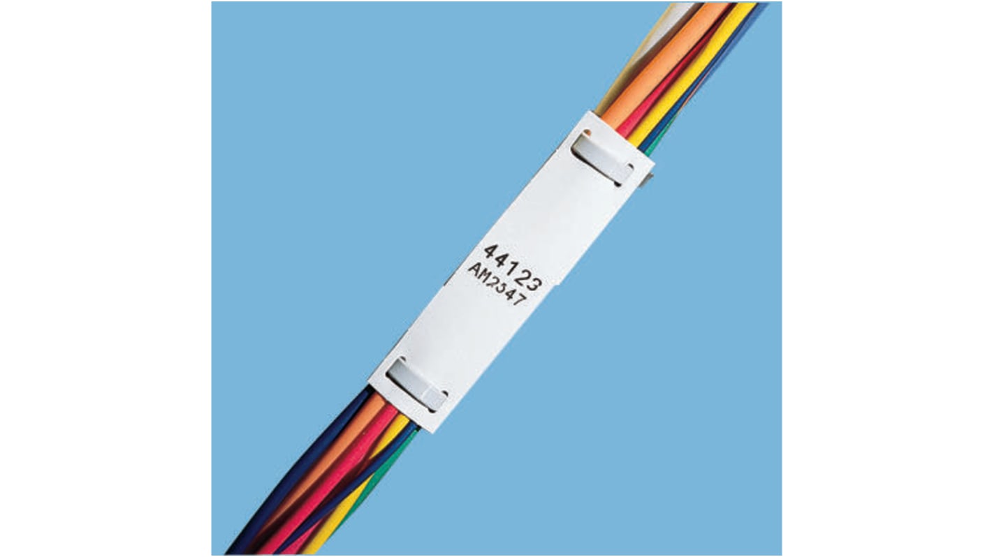 Brady 白色线缆标签 12mmx50mm标签, PTL-60-109
