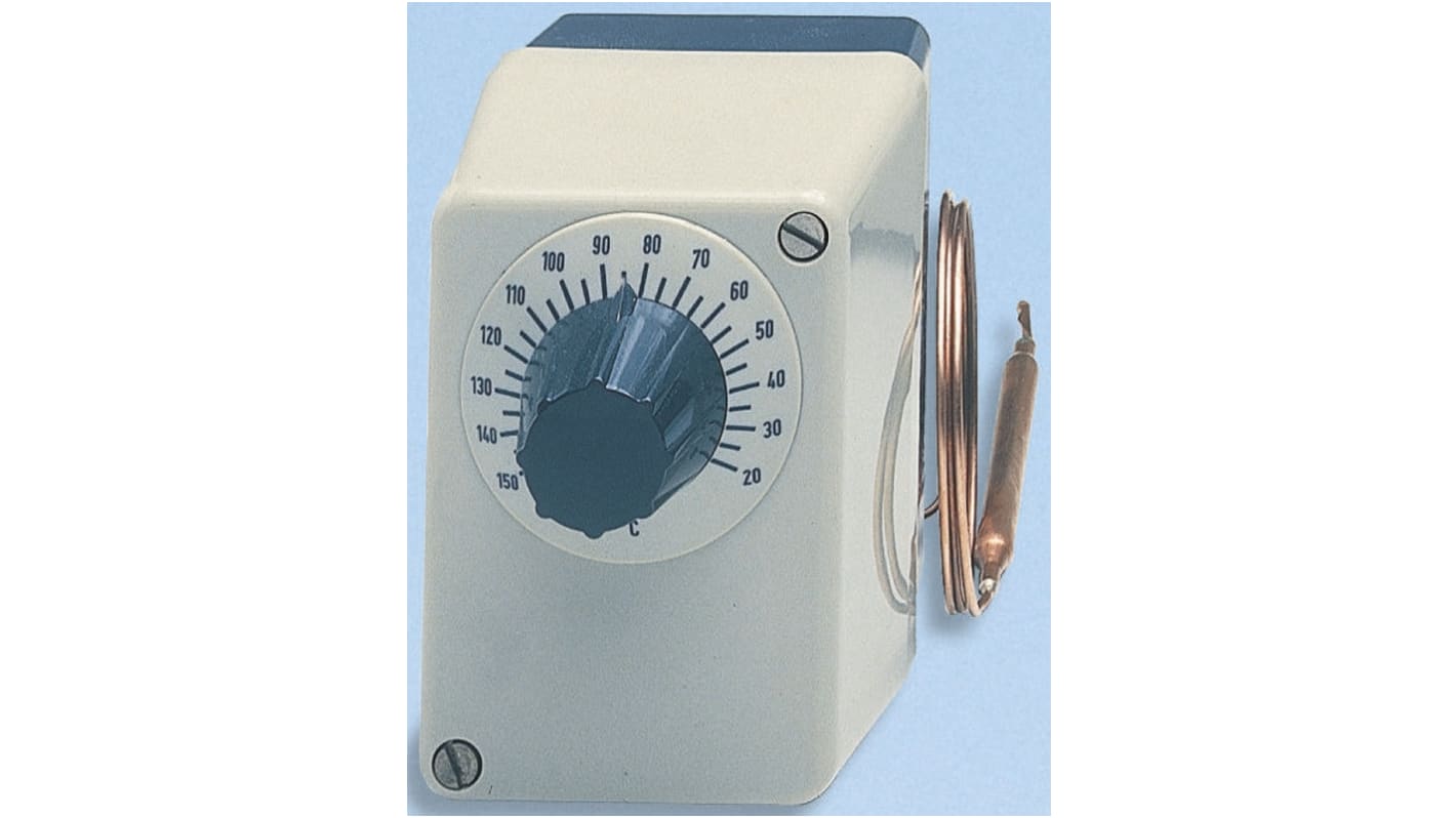Jumo Capillary Thermostat, +150°C Max, NO/NC, Automatic Reset, Surface Mount