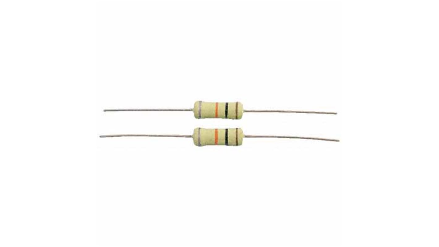 TE Connectivity 陶瓷电阻, 10Ω, 1W, ±10%容差, -900 → ±300ppm/°C, CCR系列