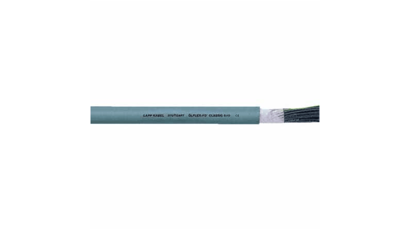 Câble de commande Lapp ÖLFLEX CLASSIC FD 810 500 V, 7 x 1,5 mm², 16 AWG, gaine PVC Gris, 25m