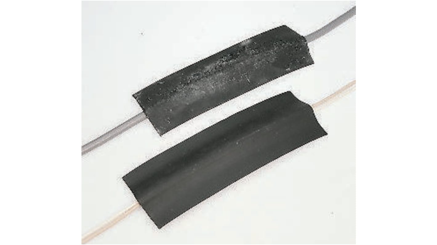 Vulcascot 9m Black Cable Cover in Rubber, 14 x 8mm Inside dia.