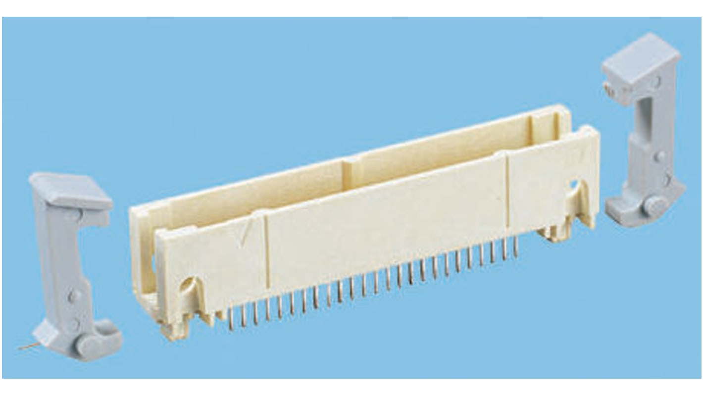 3M 810 Series Straight Through Hole PCB Header, 50 Contact(s), 1.27mm Pitch, 2 Row(s), Shrouded