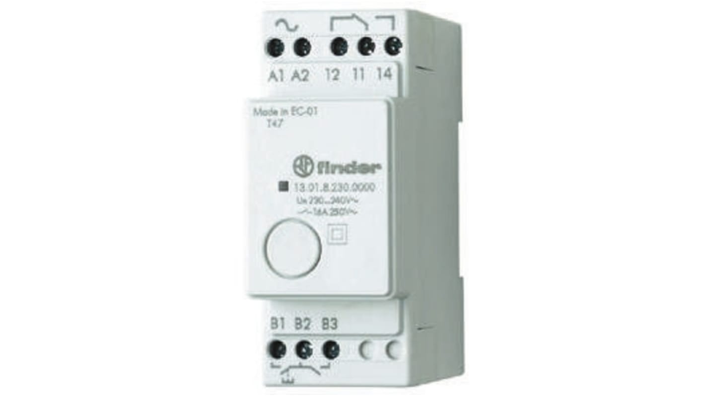 Finder DIN Rail Power Relay, 12V ac/dc Coil, 16A Switching Current, SPDT