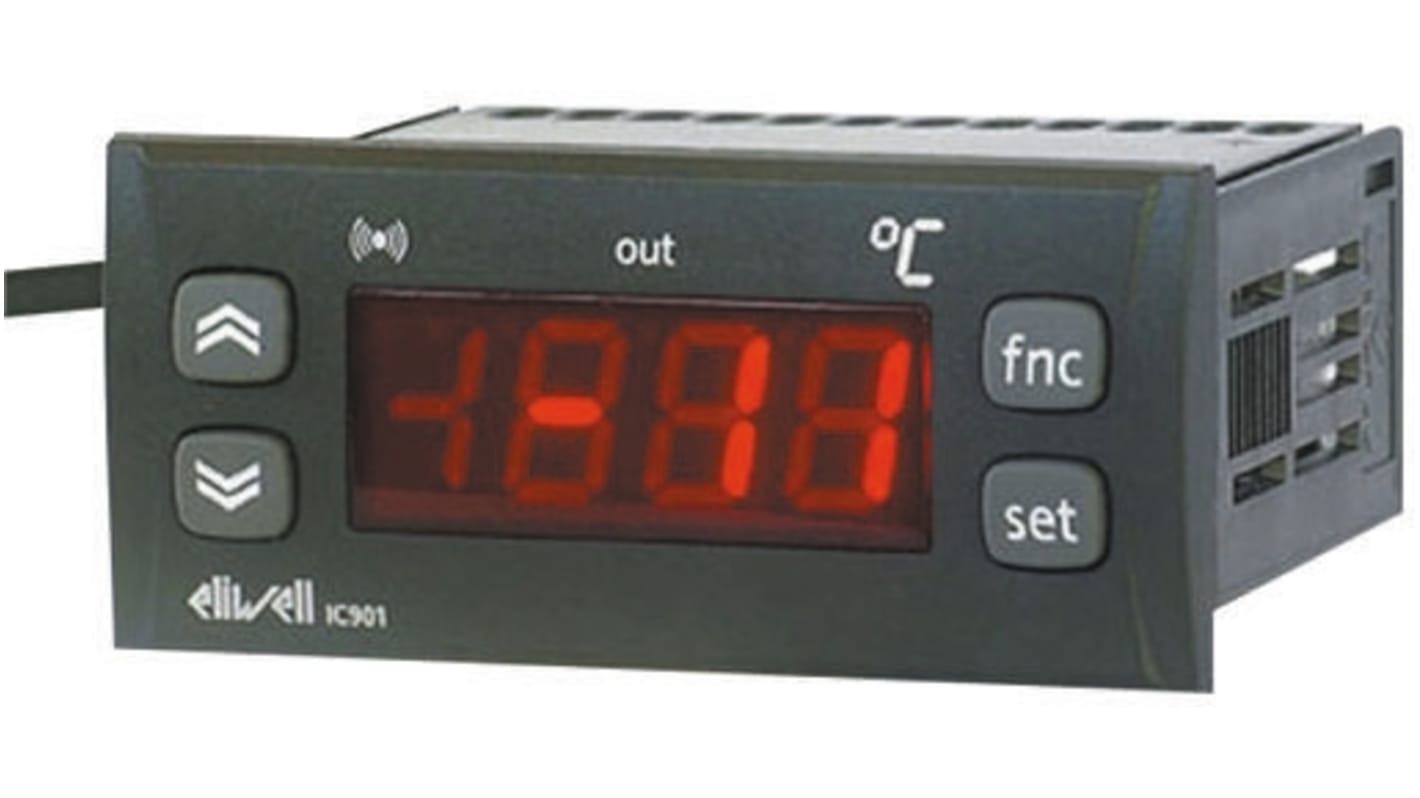 Eliwell EM300 LED Digital Panel Multi-Function Meter for Temperature, 29mm x 71mm