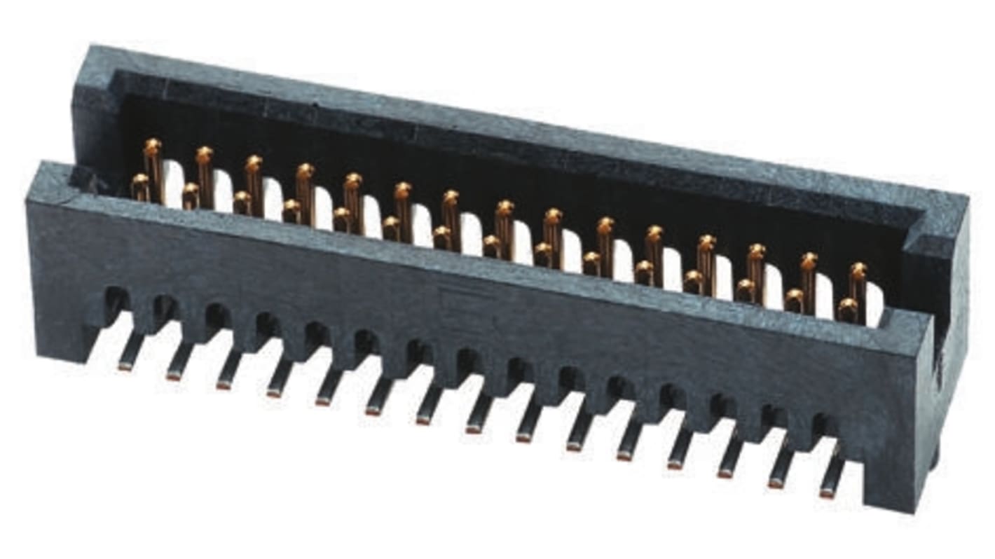 Samtec Tiger Eye TFM Series Straight Surface Mount PCB Header, 50 Contact(s), 1.27mm Pitch, 2 Row(s), Shrouded