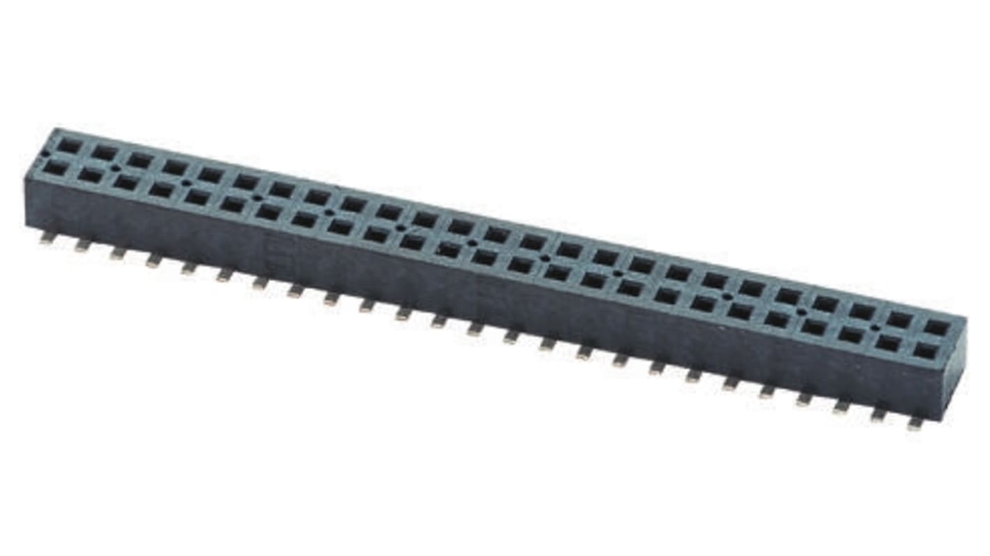 Gniazdo PCB 40 -pinowe 2 -rzędowe raster: 1.27mm typu płytka – płytka Proste SMD