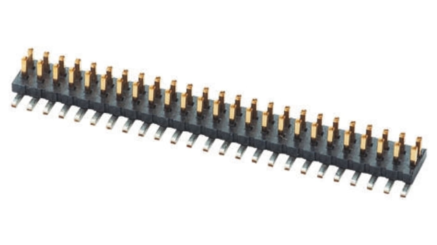 Złącze szpilkowe 60-pinowe raster: 1.27mm 2-rzędowe Samtec Montaż powierzchniowy 1.75A