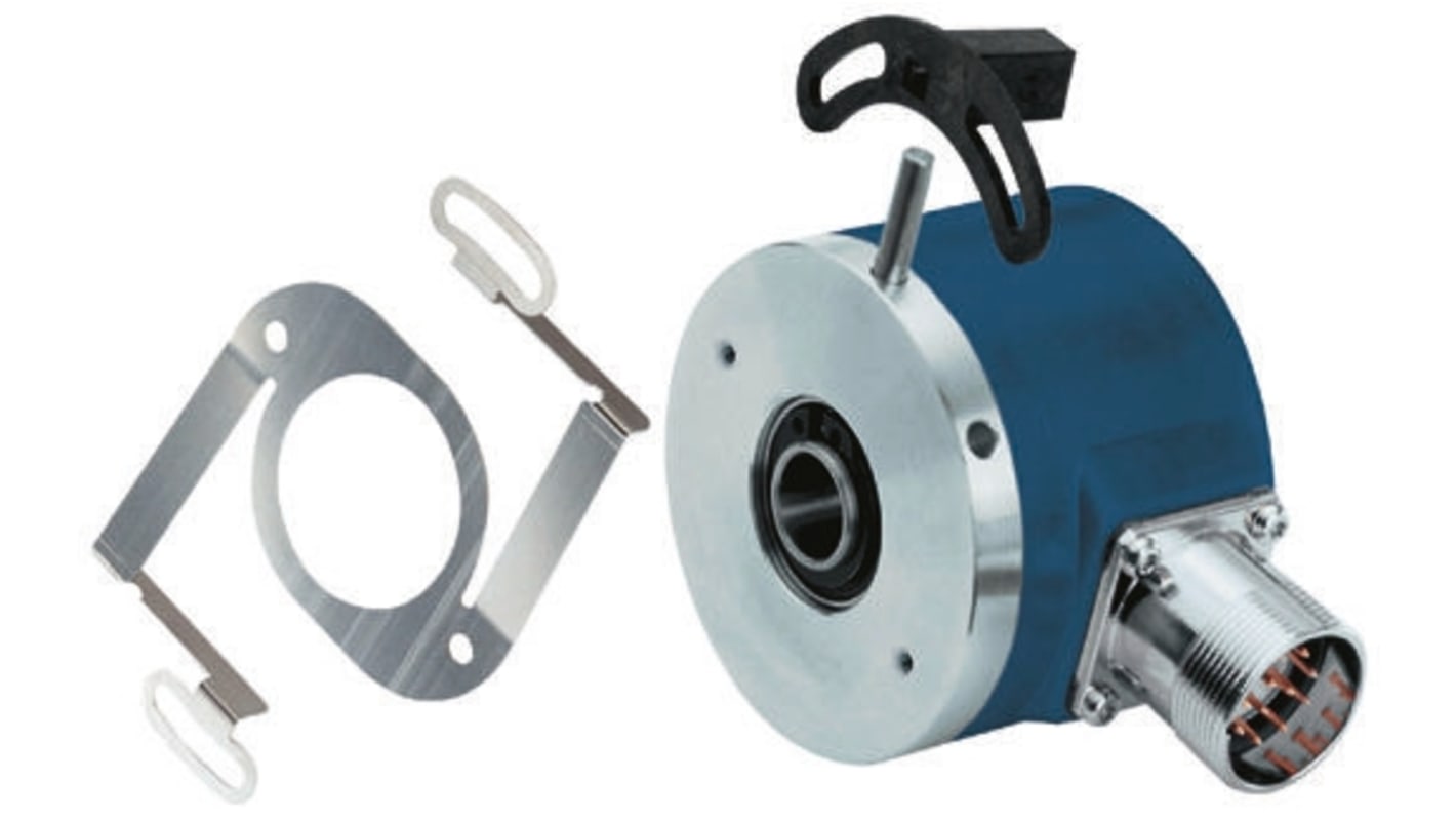 Encoder incrementale Baumer, 5000 impulsi giro , dia. albero 12mm, uscita HTL/push-pull