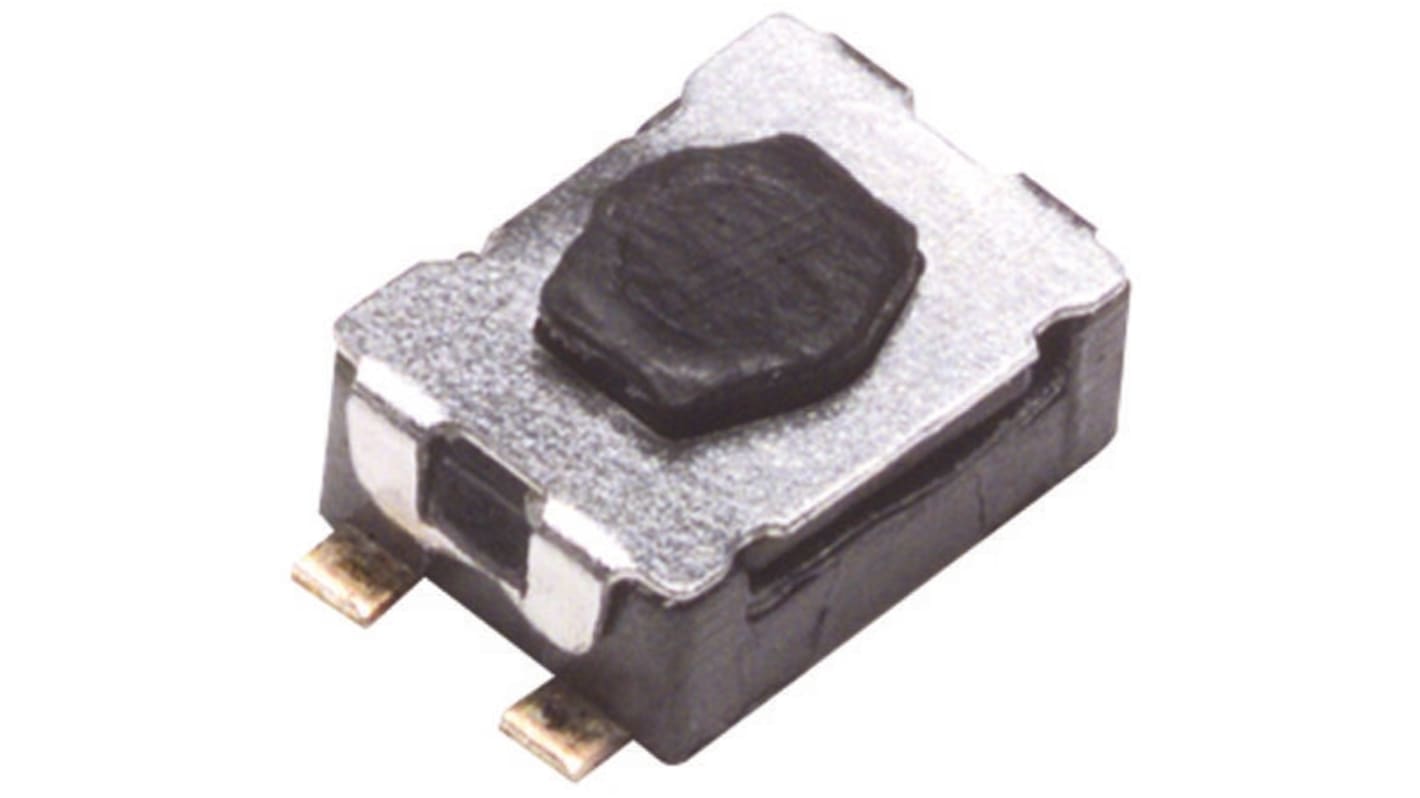 SPST-NO Tactile Microswitch, 50 mA @ 32 V dc