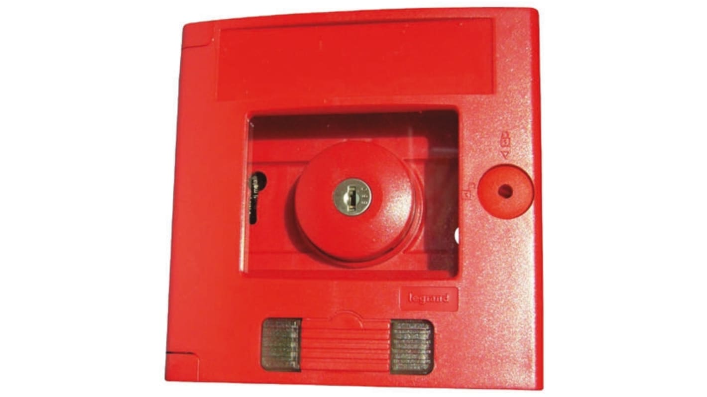 Pulsador de alarma por rotura de cristal Rojo Legrand, 125mm x 125 mm x 71 mm