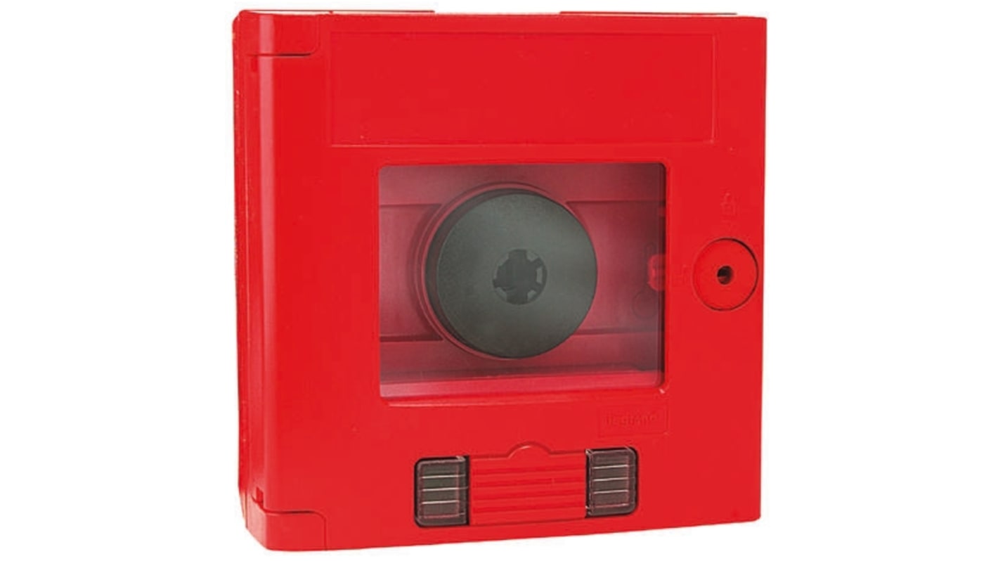 Pulsador de alarma por rotura de cristal Rojo Legrand, 125mm x 125 mm x 71 mm