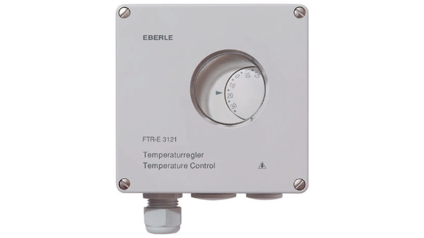 Eberle Changeover Thermostats, 4A, 230 V ac, 0 → +40 °C