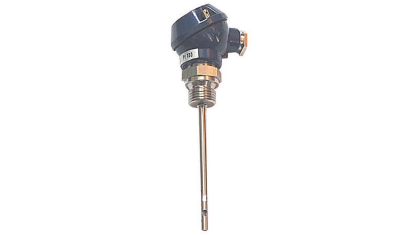 Jumo PT100 RTD Sensor, 6mm Dia, 100mm Long, 3 Wire, G1/2, Class B +400°C Max
