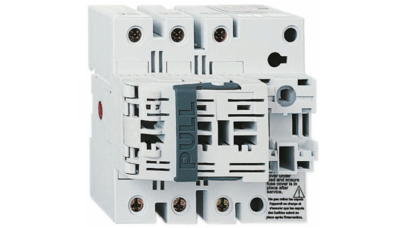 Sezionatore portafusibili Schneider Electric GS1KD3 3 NA, corrente max 125A, 3, fusibile 22 x 58mm, guida DIN TeSys GS1