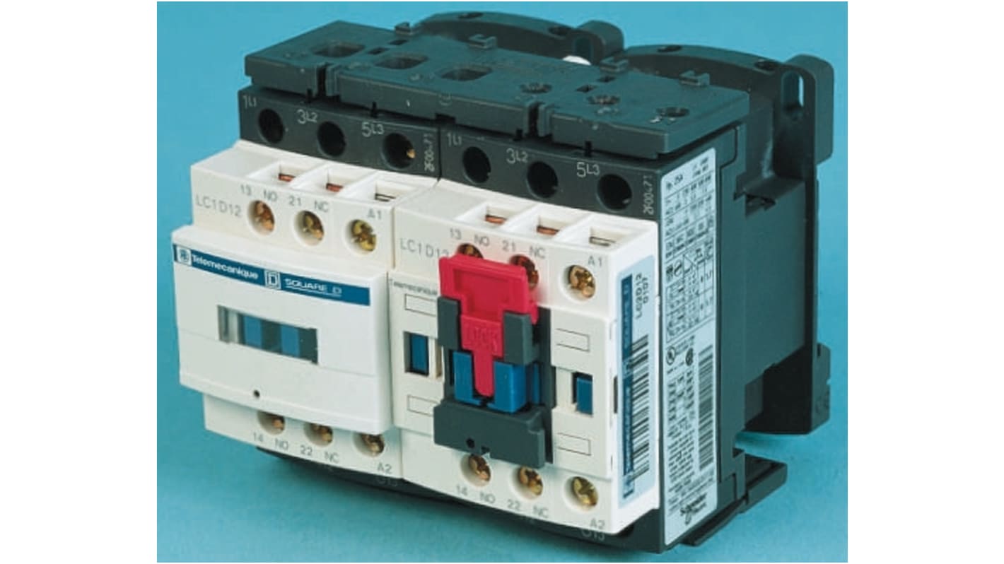 Schneider Electric TeSys D LC2D Contactor, 400 V ac Coil, 3-Pole, 25 A, 11 kW, 3NO, 690 V ac