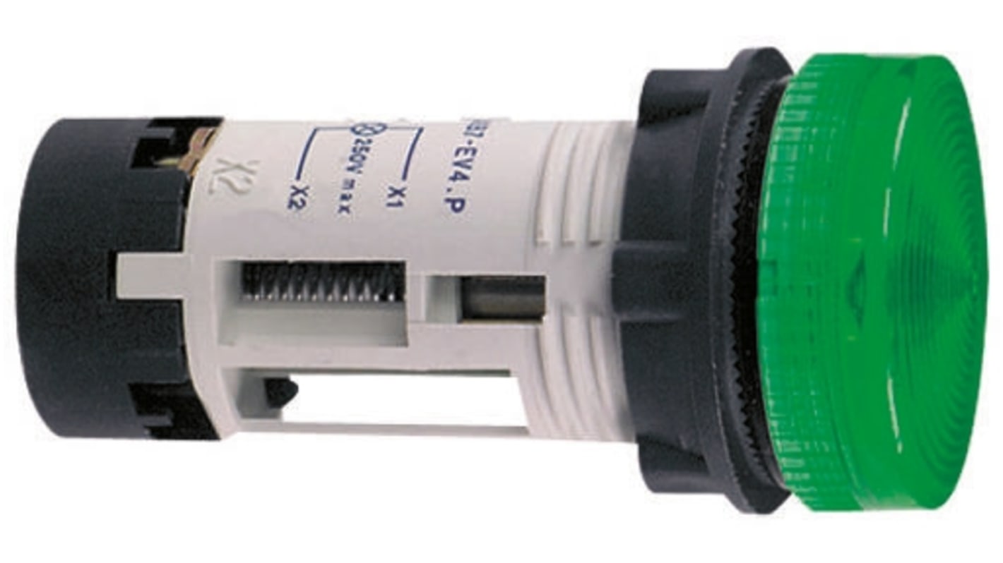 Voyant lumineux Schneider Electric Transparent 250V, Ø découpe 22mm, Montage panneau, IP20, IP65
