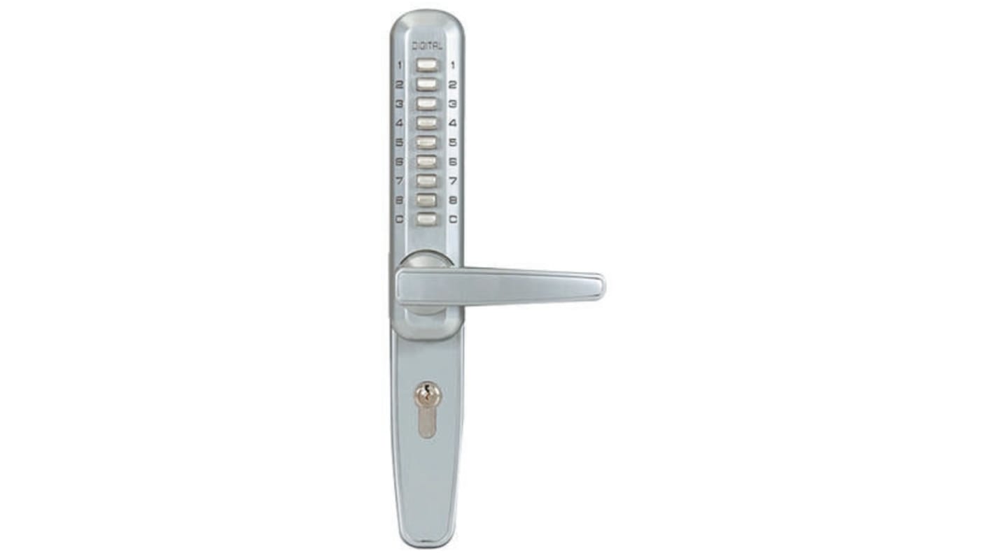 Cerradura con código con sistema mecánico Dom Metalux 325.1.200, de Aluminio