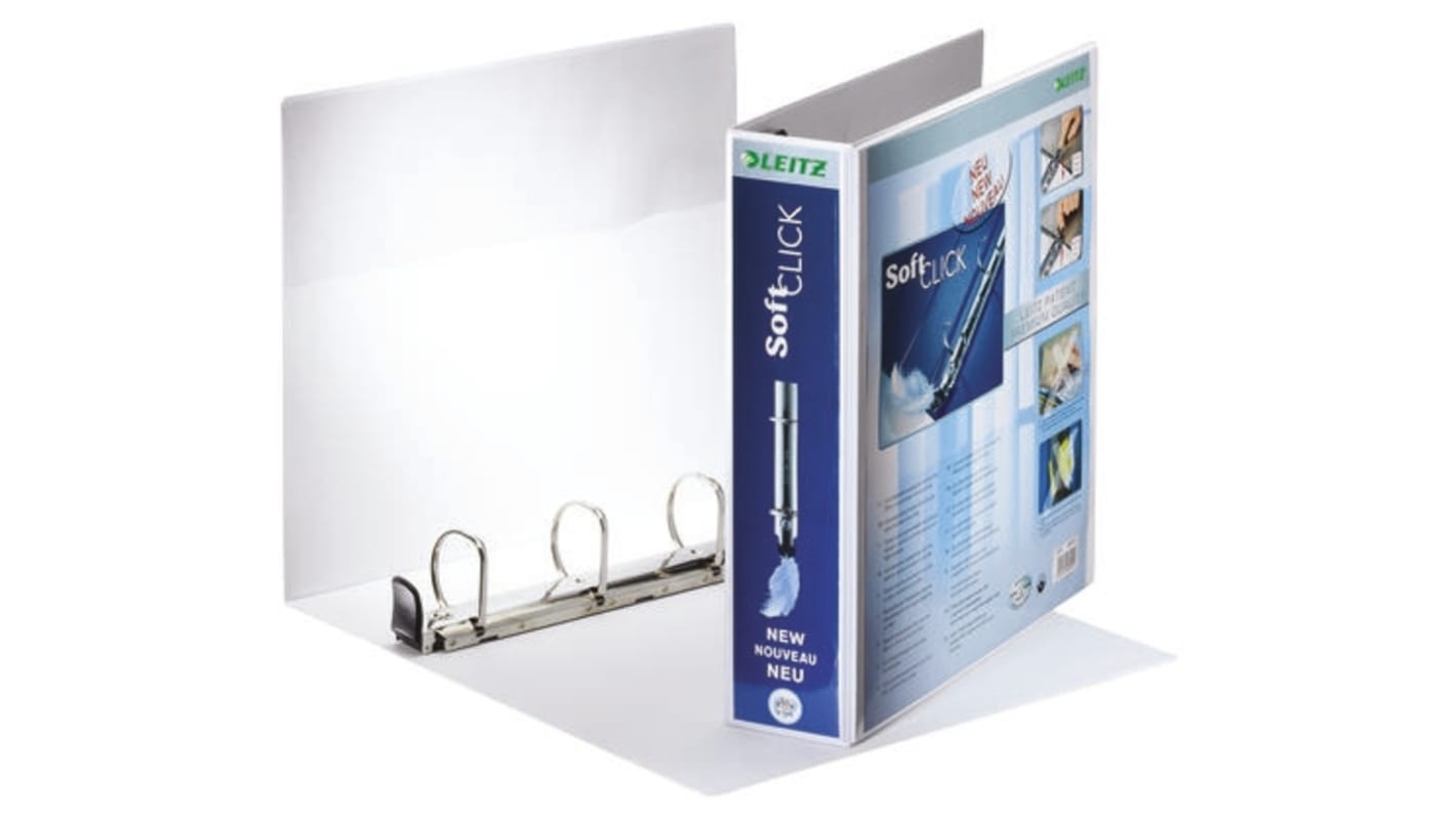 Leitz White A4 Soft Click Ring Binder