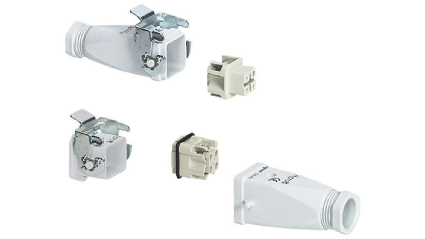 0531 Series 4 Way Male/Female 10A Connector Kit, includes Socket with Lock, Top Entry Plug