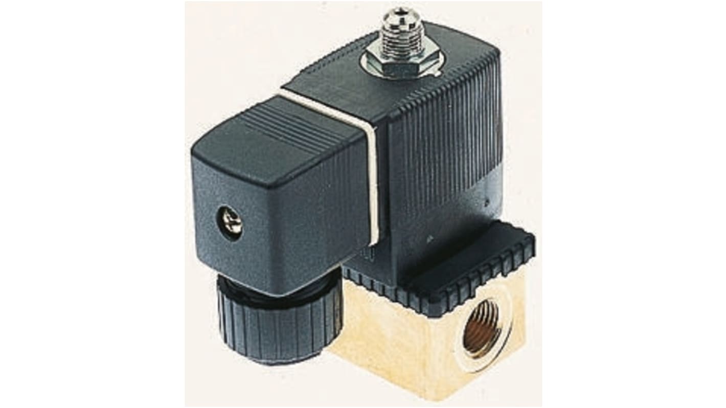 Burkert 6014, G1/8 Buchse 3/2-Wege Direkt Magnetventil 230 VAC, Öffner