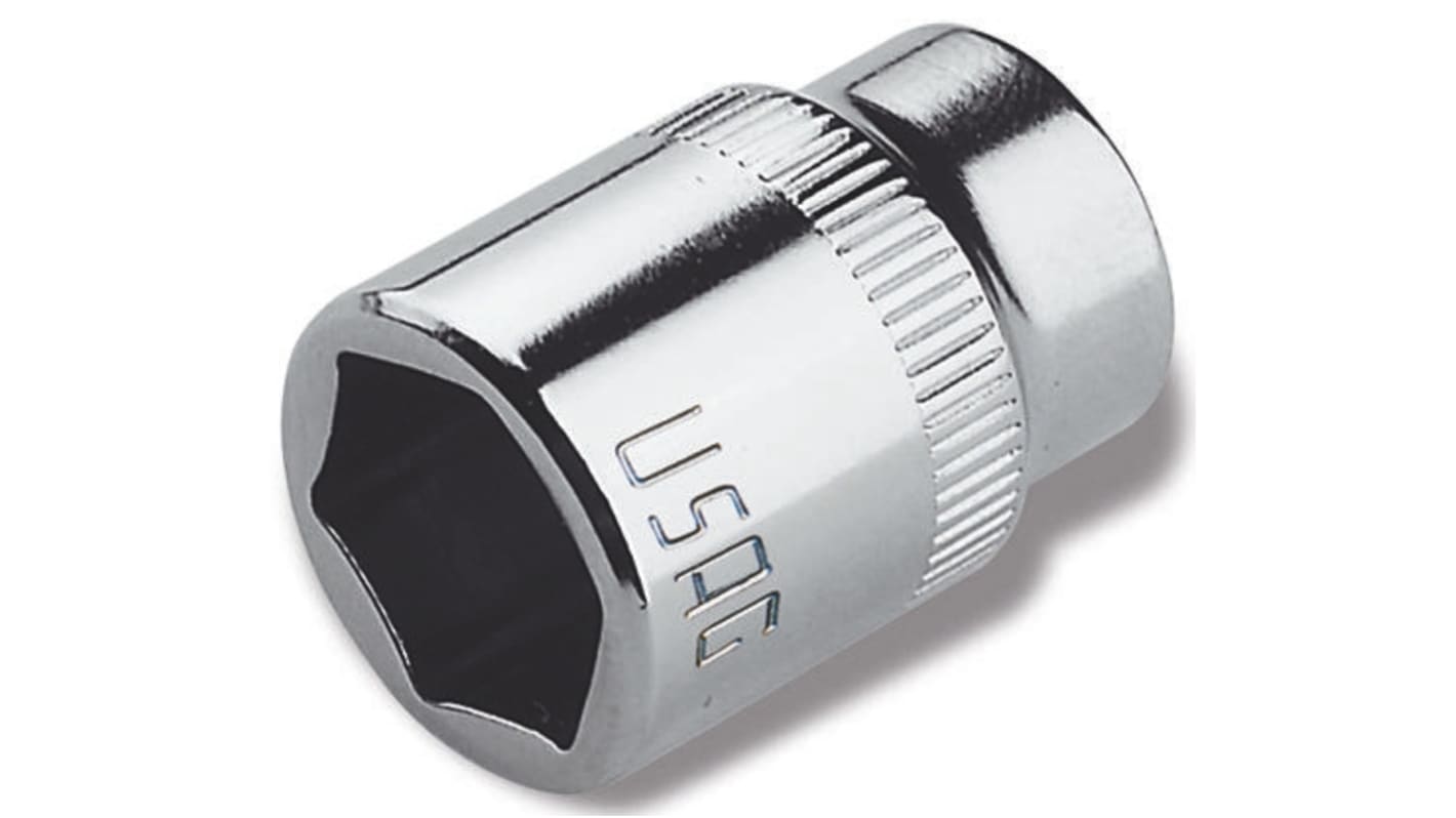 Bussola Esagonale Usag U02350109, 8mm, attacco EN 1/4 poll, lunghezza 22 mm, Acciaio al cromo molibdeno