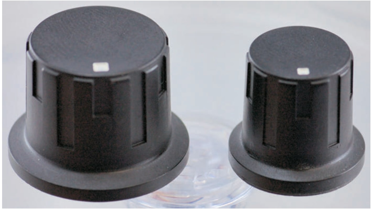 アイコー電子 ノブ, 6mm 直径:19.7mm, グラブねじ