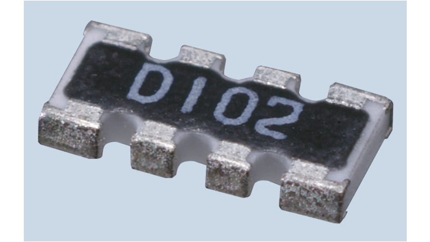 Kamaya, RAC 3.3kΩ ±5% Isolated Resistor Array, 4 Resistors, 0.25W total, 1206 (3216M), Convex