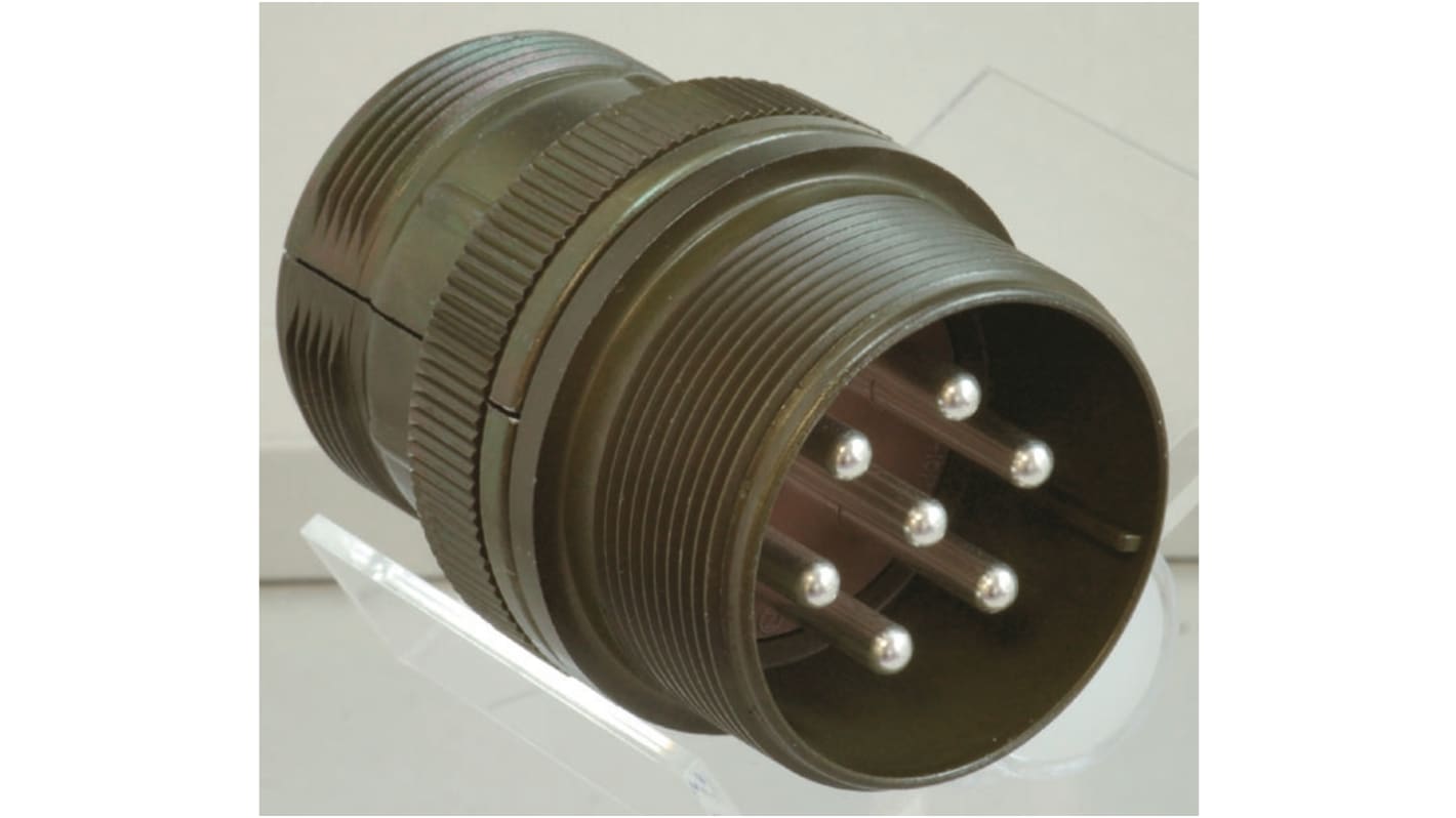 JAE, Copper Alloy 4 Way Cable Mount MIL Spec Circular Connector Receptacle, Pin Contacts,Shell Size 14S