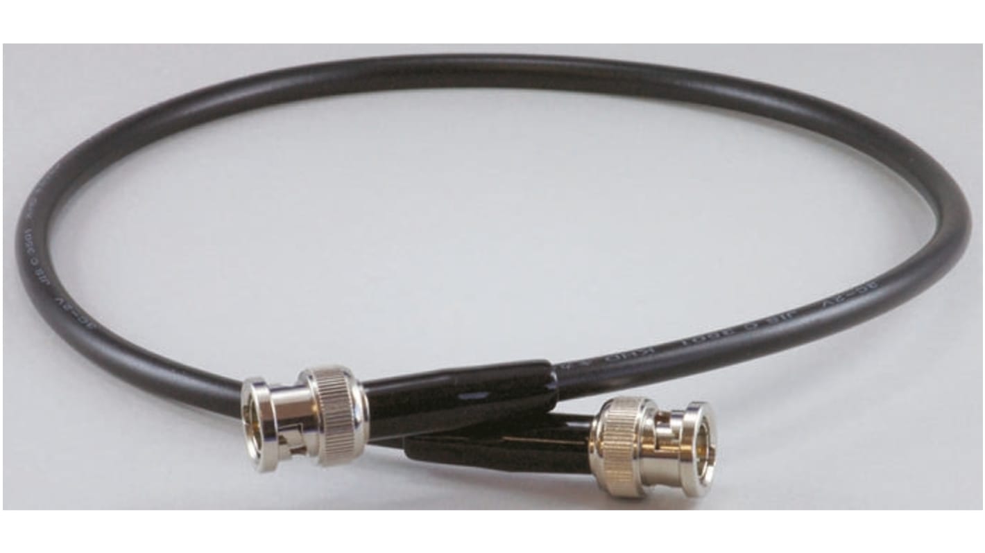 Teishin Electric Male BNC to Male BNC Coaxial Cable, 500mm, RG58A/U Coaxial, Terminated