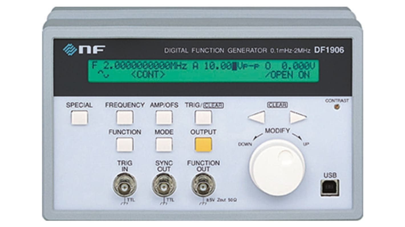 DF1906 | NF ファンクションジェネレータ／任意波形発生器 | RS