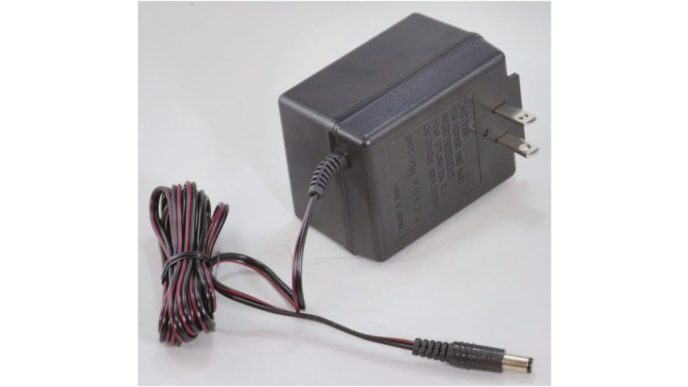 Aiko Denshi Plug-In AC/DC Adapter 12V dc Output, 300mA Output