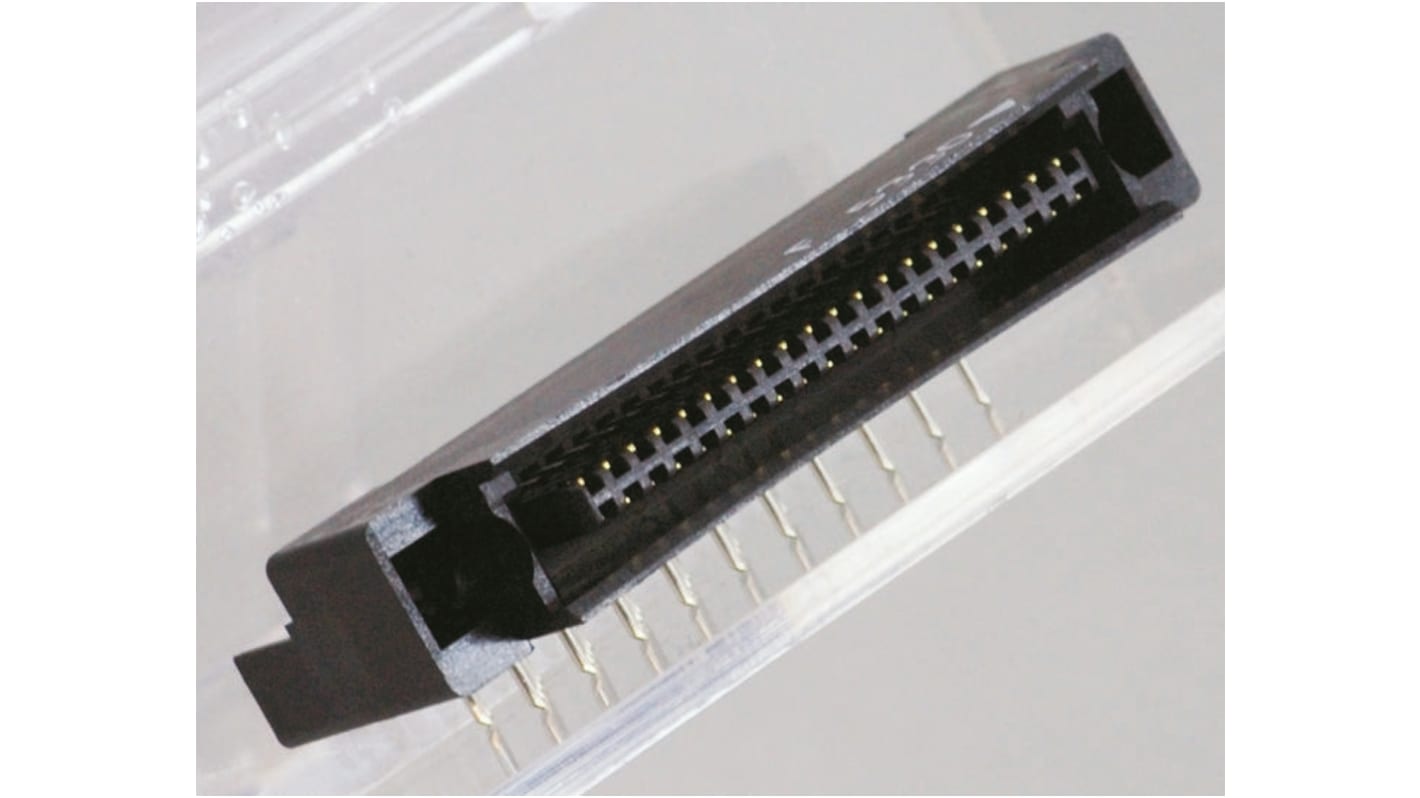 KEL Corporation 8800 Series Right Angle Through Hole PCB Header, 50 Contact(s), 1.27mm Pitch, 2 Row(s)