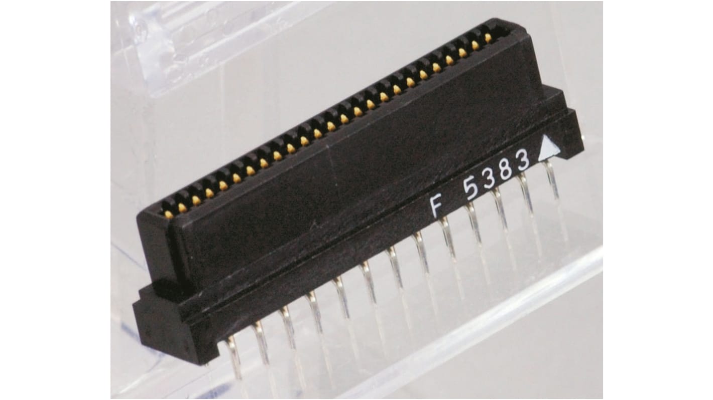 KEL Corporation 8800 Series Straight Through Hole Mount PCB Socket, 100-Contact, 2-Row, 2.54mm Pitch, Solder Termination