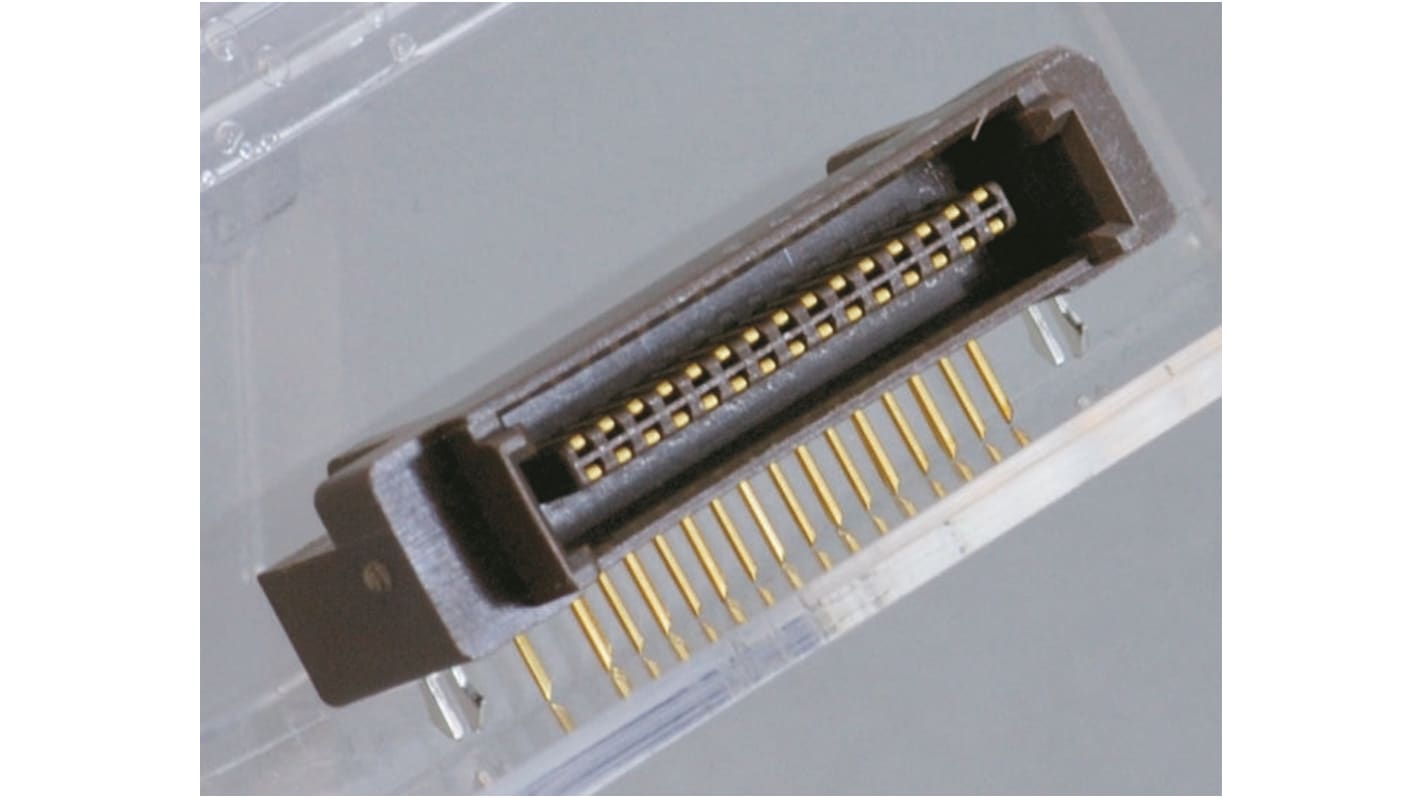 KEL Corporation 8800 Series Right Angle Through Hole PCB Header, 20 Contact(s), 2.54mm Pitch, 2 Row(s), Shrouded